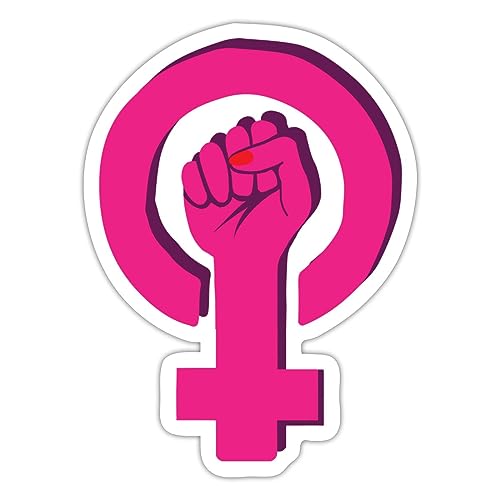 Spreadshirt Frauen Empowerment Frauenrechte Sticker, 10 x 10 cm, Mattweiß von Spreadshirt