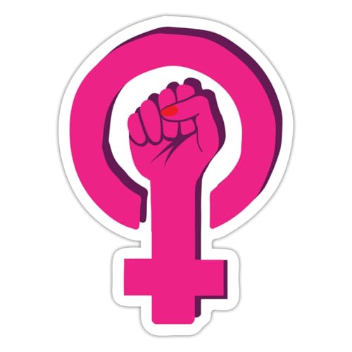 Spreadshirt Frauen Empowerment Frauenrechte Sticker, 10 x 10 cm, Mattweiß von Spreadshirt