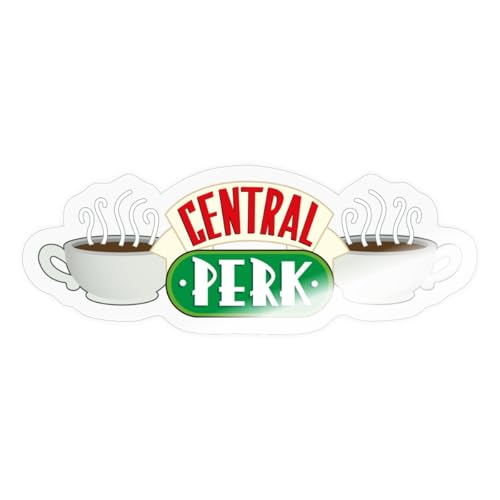 Spreadshirt Friends Central Perk Sticker, 10 x 10 cm, Transparent glänzend von Spreadshirt