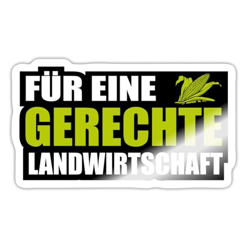 Spreadshirt Für eine Gerechte Landwirtschaft Streik Sticker, 10 x 10 cm, Weiß glänzend Spreadshirt Für eine Gerechte Landwirtschaft Streik Sticker, 10 x 10 cm, Weiß glänzend von Spreadshirt