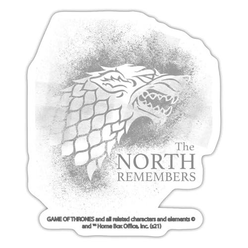 Spreadshirt Game Of Thrones The North Remembers Spruch Sticker, max. 10 x 10 cm, 10 x 10 cm, Mattweiß Spreadshirt Game Of Thrones The North Remembers Spruch Sticker, max. 10 x 10 cm, 10 x 10 cm, Mattweiß von Spreadshirt