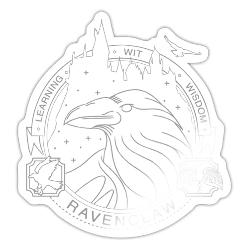 Spreadshirt Harry Potter Ravenclaw Silver Sticker, max. 10 x 10 cm, 10 x 10 cm, Weiß glänzend Spreadshirt Harry Potter Ravenclaw Silver Sticker, max. 10 x 10 cm, 10 x 10 cm, Weiß glänzend von Spreadshirt