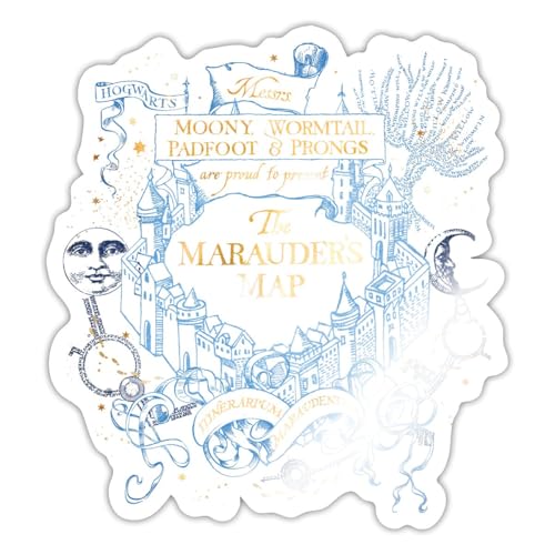 Spreadshirt Harry Potter The Marauder's Map Sticker, max. 10 x 10 cm, 10 x 10 cm, Weiß glänzend Spreadshirt Harry Potter The Marauder's Map Sticker, max. 10 x 10 cm, 10 x 10 cm, Weiß glänzend von Spreadshirt