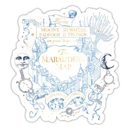 Spreadshirt Harry Potter The Marauder's Map Sticker, max. 10x10 cm, 10 x 10 cm, Mattweiß Spreadshirt Harry Potter The Marauder's Map Sticker, max. 10x10 cm, 10 x 10 cm, Mattweiß von Spreadshirt