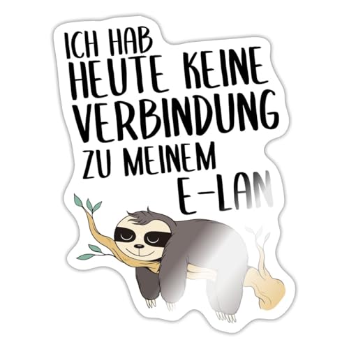 Spreadshirt Ich Habe Heute Keine Verbindung Zu Meinem E-Lan Spruch Sticker, max. 10 x 10 cm, 10 x 10 cm, Weiß glänzend Spreadshirt Ich Habe Heute Keine Verbindung Zu Meinem E-Lan Spruch Sticker, max. 10 x 10 cm, 10 x 10 cm, Weiß glänzend von Spreadshirt