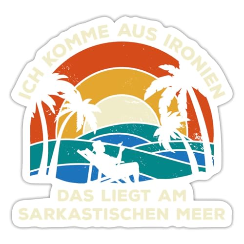 Spreadshirt Ich Komme Aus Ironien Sticker, max. 10 x 10 cm, 10 x 10 cm, Mattweiß Spreadshirt Ich Komme Aus Ironien Sticker, max. 10 x 10 cm, 10 x 10 cm, Mattweiß von Spreadshirt