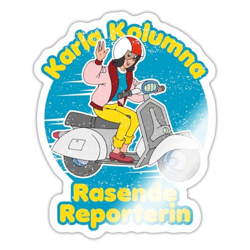 Spreadshirt Karla Kolumna Rasende Reporterin Sticker, max. 10 x 10 cm, 10 x 10 cm, Weiß glänzend Spreadshirt Karla Kolumna Rasende Reporterin Sticker, max. 10 x 10 cm, 10 x 10 cm, Weiß glänzend von Spreadshirt