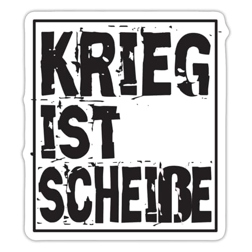 Spreadshirt Krieg Ist Scheisse Statement Sticker, max. 10 x 10 cm, 10 x 10 cm, Mattweiß Spreadshirt Krieg Ist Scheisse Statement Sticker, max. 10 x 10 cm, 10 x 10 cm, Mattweiß von Spreadshirt