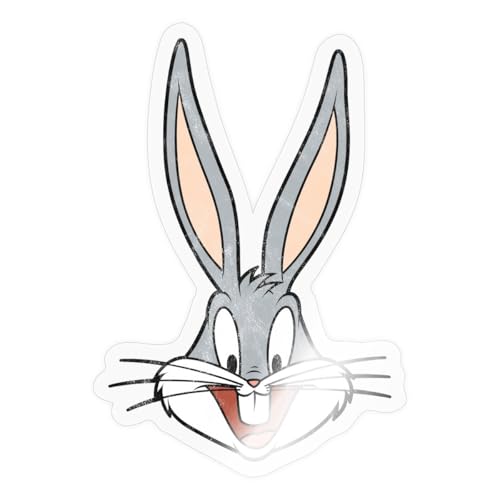 Spreadshirt Looney Tunes Bugs Bunny Kopf Vintage Sticker, max. 10 x 10 cm, 10 x 10 cm, Transparent glänzend Spreadshirt Looney Tunes Bugs Bunny Kopf Vintage Sticker, max. 10 x 10 cm, 10 x 10 cm, Transparent glänzend von Spreadshirt
