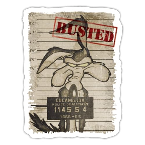Spreadshirt Looney Tunes Wile E. Coyote Busted Sticker, max. 10 x 10 cm, 10 x 10 cm, Mattweiß Spreadshirt Looney Tunes Wile E. Coyote Busted Sticker, max. 10 x 10 cm, 10 x 10 cm, Mattweiß von Spreadshirt
