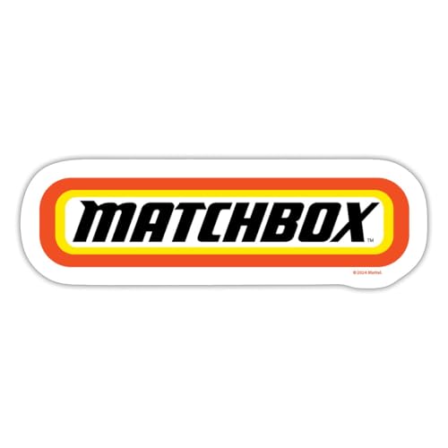 Spreadshirt Matchbox™ Logo Mit Rahmen In Orange Sticker, max. 10 x 10 cm, 10 x 10 cm, Mattweiß von Spreadshirt