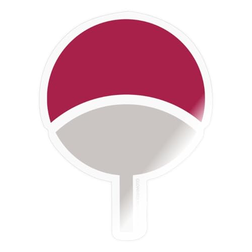 Spreadshirt Naruto Symbol Des Uchiha-Clan Sticker, max. 10 x 10 cm, 10 x 10 cm, Transparent glänzend von Spreadshirt