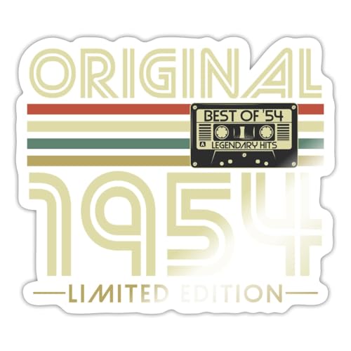 Spreadshirt Original 1954 Limited Edition Sticker, max. 10 x 10 cm, 10 x 10 cm, Weiß glänzend Spreadshirt Original 1954 Limited Edition Sticker, max. 10 x 10 cm, 10 x 10 cm, Weiß glänzend von Spreadshirt