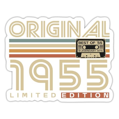 Spreadshirt Original 1955 Jahrgang Retro Geburtstag Geschenk Sticker, max. 10 x 10 cm, 10 x 10 cm, Mattweiß Spreadshirt Original 1955 Jahrgang Retro Geburtstag Geschenk Sticker, max. 10 x 10 cm, 10 x 10 cm, Mattweiß von Spreadshirt