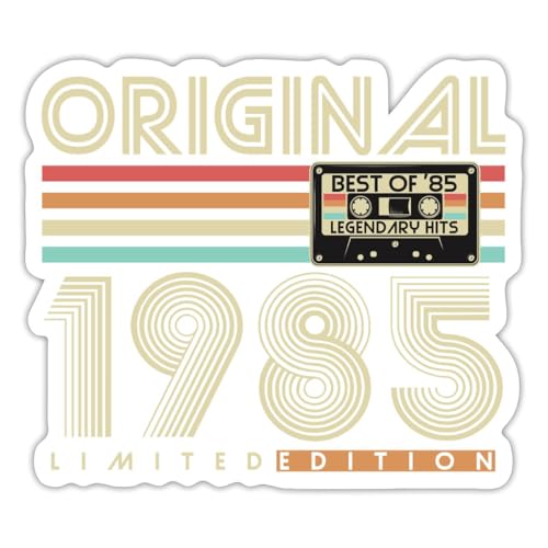 Spreadshirt Original 1985 Jahrgang Retro Geburtstag Sticker, max. 10 x 10 cm, 10 x 10 cm, Mattweiß Spreadshirt Original 1985 Jahrgang Retro Geburtstag Sticker, max. 10 x 10 cm, 10 x 10 cm, Mattweiß von Spreadshirt