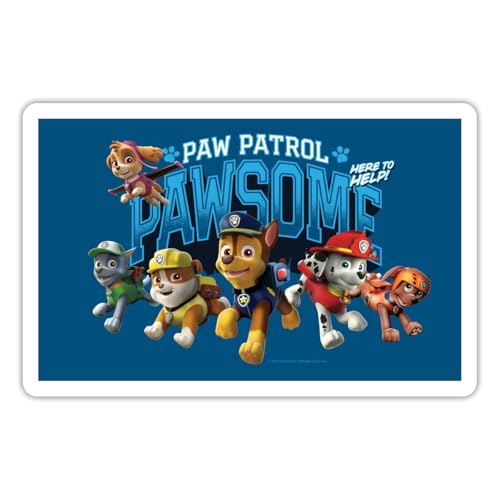 Spreadshirt Paw Patrol Pawsome Team Sticker, max. 10 x 10 cm, 10 x 10 cm, Mattweiß Spreadshirt Paw Patrol Pawsome Team Sticker, max. 10 x 10 cm, 10 x 10 cm, Mattweiß von Spreadshirt