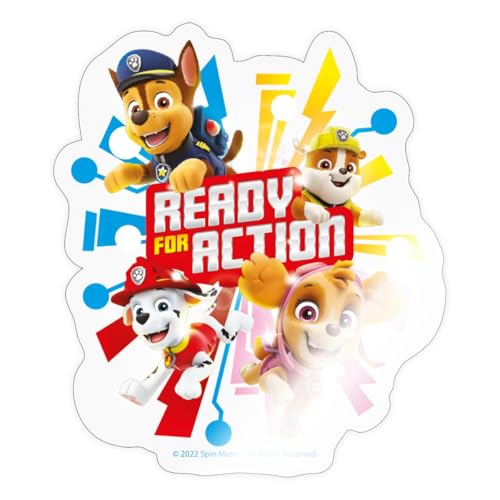 Spreadshirt Paw Patrol Ready For Action Sticker, max. 10 x 10 cm, 10 x 10 cm, Transparent glänzend Spreadshirt Paw Patrol Ready For Action Sticker, max. 10 x 10 cm, 10 x 10 cm, Transparent glänzend von Spreadshirt