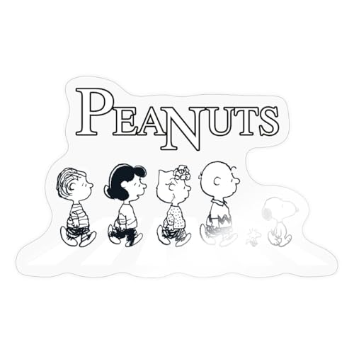 Spreadshirt Peanuts Snoopy Charlie Brown Sally Lucy Abbey Road Sticker, 10 x 10 cm, Transparent glänzend Spreadshirt Peanuts Snoopy Charlie Brown Sally Lucy Abbey Road Sticker, 10 x 10 cm, Transparent glänzend von Spreadshirt