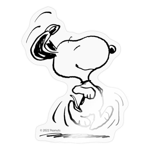 Spreadshirt Peanuts Snoopy Freut Sich Sticker, max. 10 x 10 cm, 10 x 10 cm, Transparent glänzend Spreadshirt Peanuts Snoopy Freut Sich Sticker, max. 10 x 10 cm, 10 x 10 cm, Transparent glänzend von Spreadshirt