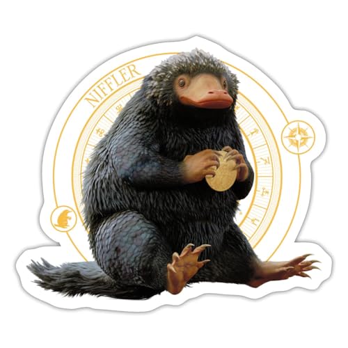 Spreadshirt Phantastische Tierwesen Niffler mit Gold Sticker, max. 10 x 10 cm, 10 x 10 cm, Mattweiß Spreadshirt Phantastische Tierwesen Niffler mit Gold Sticker, max. 10 x 10 cm, 10 x 10 cm, Mattweiß von Spreadshirt