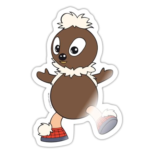 Spreadshirt Sandmännchen Und Seine Freunde Pittiplatsch Sticker, max. 10 x 10 cm, 10 x 10 cm, Weiß glänzend Spreadshirt Sandmännchen Und Seine Freunde Pittiplatsch Sticker, max. 10 x 10 cm, 10 x 10 cm, Weiß glänzend von Spreadshirt