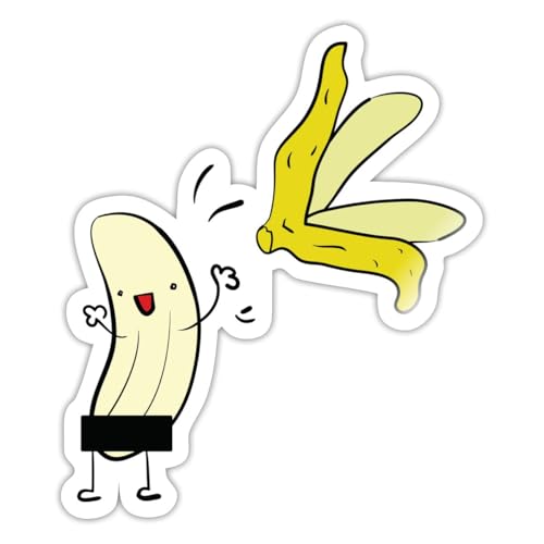 Spreadshirt Striptease Banane Zensurbalken Lustig Sticker, max. 10 x 10 cm, 10 x 10 cm, Weiß glänzend Spreadshirt Striptease Banane Zensurbalken Lustig Sticker, max. 10 x 10 cm, 10 x 10 cm, Weiß glänzend von Spreadshirt
