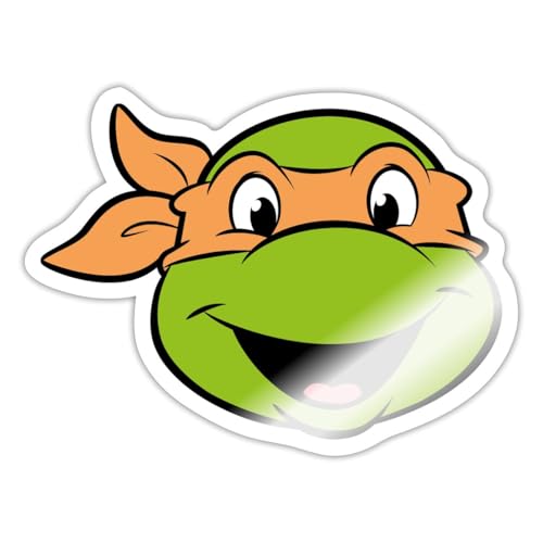 Spreadshirt Teenage Mutant Ninja Turtles Michelangelo Kostüm Sticker, max. 10 x 10 cm, 10 x 10 cm, Weiß glänzend Spreadshirt Teenage Mutant Ninja Turtles Michelangelo Kostüm Sticker, max. 10 x 10 cm, 10 x 10 cm, Weiß glänzend von Spreadshirt