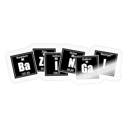 Spreadshirt The Big Bang Theory Bazinga Spruch Sheldon Element Sticker, max. 10 x 10 cm, 10 x 10 cm, Transparent glänzend Spreadshirt The Big Bang Theory Bazinga Spruch Sheldon Element Sticker, max. 10 x 10 cm, 10 x 10 cm, Transparent glänzend von Spreadshirt