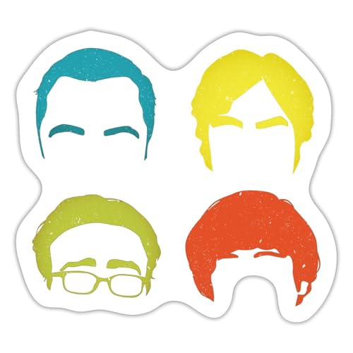 Spreadshirt The Big Bang Theory Schlaue Köpfe Team Pop Art Sticker, max. 10x10 cm, 10 x 10 cm, Mattweiß Spreadshirt The Big Bang Theory Schlaue Köpfe Team Pop Art Sticker, max. 10x10 cm, 10 x 10 cm, Mattweiß von Spreadshirt