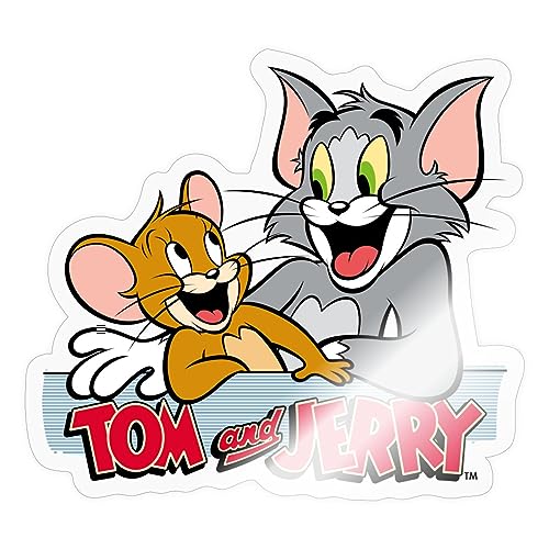 Spreadshirt Tom Und Jerry Freunde Sticker, One Size, Transparent glänzend von Spreadshirt