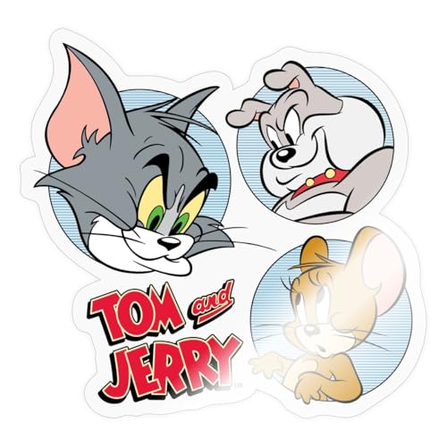 Spreadshirt Tom Und Jerry Spike, Tom und Jerry Kacheln Sticker, max. 10 x 10 cm, 10 x 10 cm, Transparent glänzend Spreadshirt Tom Und Jerry Spike, Tom und Jerry Kacheln Sticker, max. 10 x 10 cm, 10 x 10 cm, Transparent glänzend von Spreadshirt