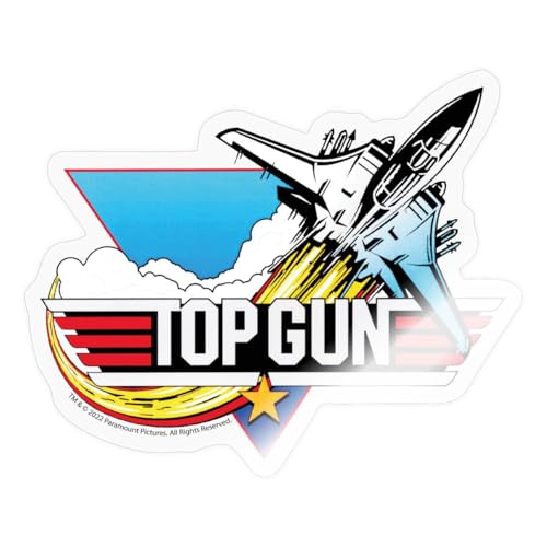 Spreadshirt Top Gun Kampfjet Logo Sticker, max. 10 x 10 cm, 10 x 10 cm, Transparent glänzend Spreadshirt Top Gun Kampfjet Logo Sticker, max. 10 x 10 cm, 10 x 10 cm, Transparent glänzend von Spreadshirt