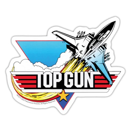 Spreadshirt Top Gun Kampfjet Logo Sticker, max. 10 x 10 cm, 10 x 10 cm, Mattweiß Spreadshirt Top Gun Kampfjet Logo Sticker, max. 10 x 10 cm, 10 x 10 cm, Mattweiß von Spreadshirt