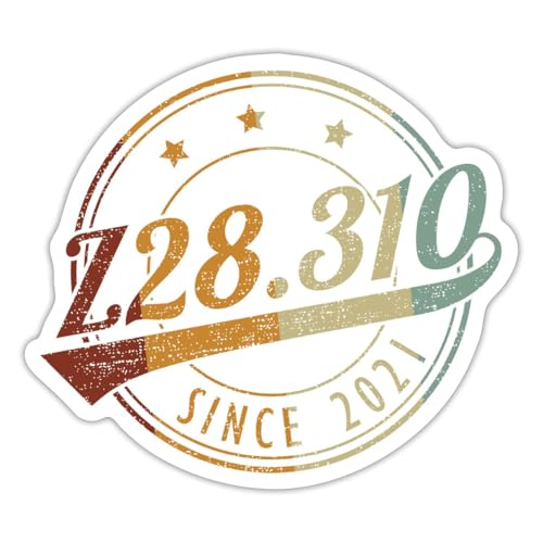 Spreadshirt Z28.310 Retro Spaß Seit 2021 Sticker, max. 10 x 10 cm, 10 x 10 cm, Mattweiß Spreadshirt Z28.310 Retro Spaß Seit 2021 Sticker, max. 10 x 10 cm, 10 x 10 cm, Mattweiß von Spreadshirt
