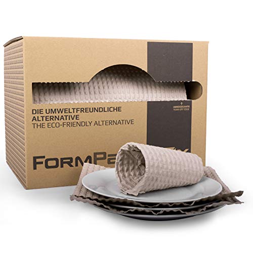 FORMPack Box | Luftpolsterpappe 350 mm x 55 lfm g/m2 Spenderbox | Umweltfreundliches Noppenpapier Packpapier aus 100% Altpapier | Praktischer Polsterpapier Stopfpapier Spender von Sprick