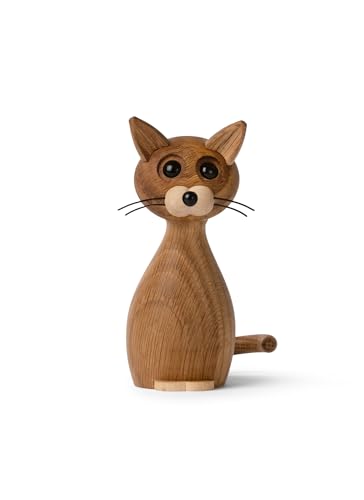 Spring Copenhagen Lucky, die charismatische Katze - Handgefertigte Holzfigur von Spring Copenhagen