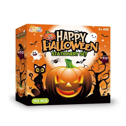 SpringFlower Halloween-Schreibwaren-Set, 192-teilig, Halloween-Partyzubehör, Leckerli-Taschen SpringFlower Halloween-Schreibwaren-Set, 192-teilig, Halloween-Partyzubehör, Leckerli-Taschen von SpringFlower