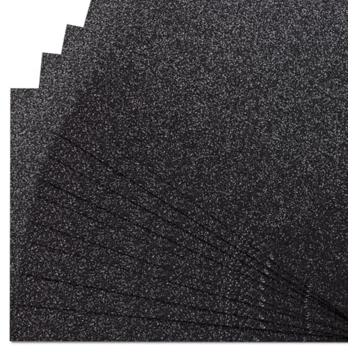 Springboard 10938 Glitzerkarton, A4, Packung mit 10 Bögen, Schwarz von Springboard Supplies