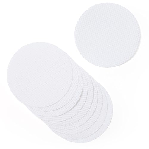 Binca Kreise aus 100% Baumwolle, 15 cm Durchmesser, Weiß, 10 Stück von Springboard