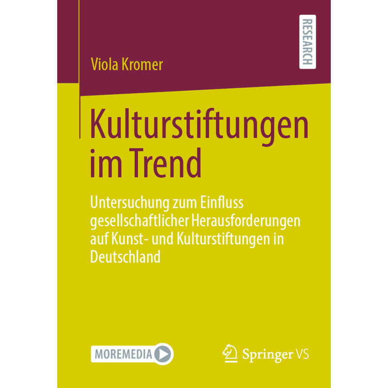 Kulturstiftungen Im Trend - Viola Kromer, Kartoniert (TB) von Springer Fachmedien Wiesbaden