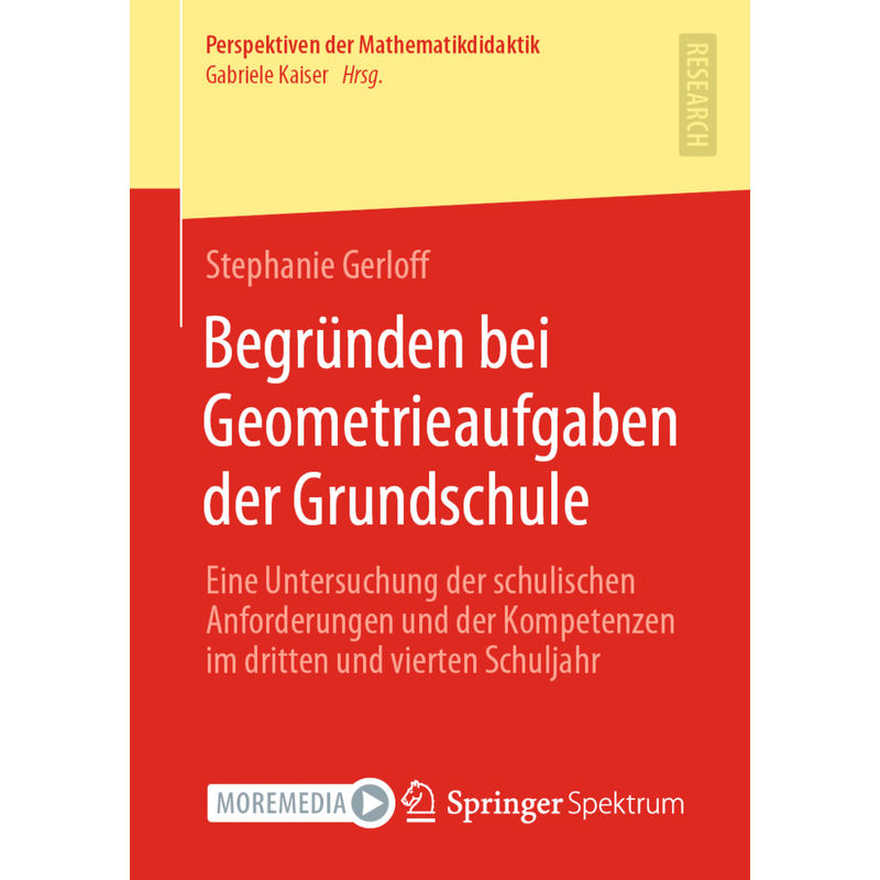 Begründen Bei Geometrieaufgaben Der Grundschule - Stephanie Gerloff, Kartoniert (TB) von Springer, Berlin