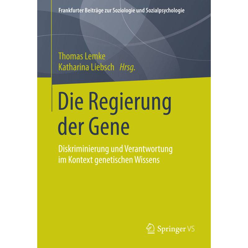 Die Regierung Der Gene, Kartoniert (TB) von Springer VS