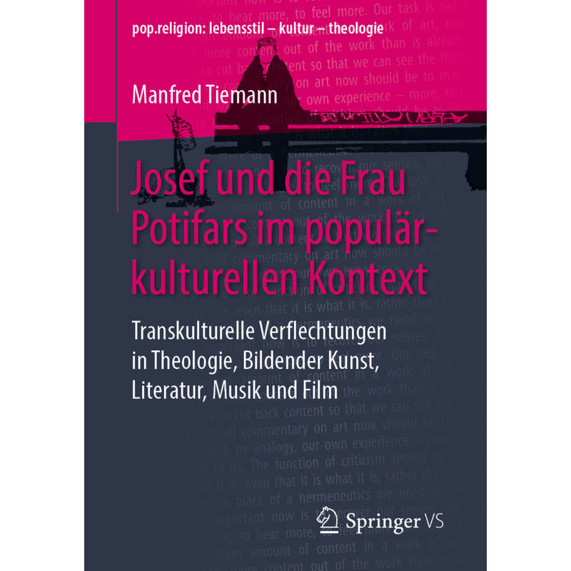 Josef Und Die Frau Potifars Im Populärkulturellen Kontext - Manfred Tiemann, Kartoniert (TB) von Springer VS