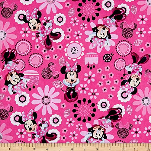 Springs Creative Products Disney Minnie Bowtique Baumwoll-Minnie-Allover-Steppstoff, Rosa, Quilt-Stoff, Meterware Springs Creative Products Disney Minnie Bowtique Baumwoll-Minnie-Allover-Steppstoff, Rosa, Quilt-Stoff, Meterware von Springs Creative