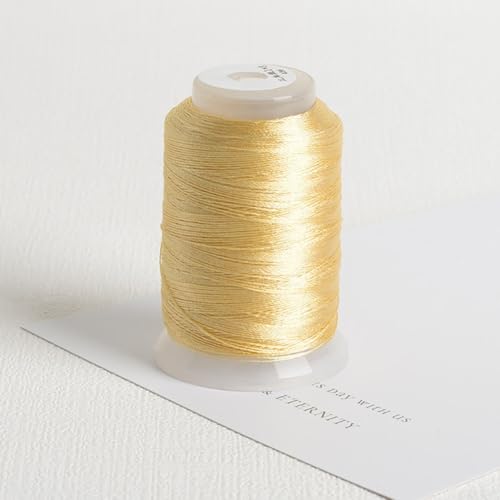 350 m hochfestes Stickgarn, Nähgarn für verschiedene Bastelprojekte, Beige 21 von Springwillfly