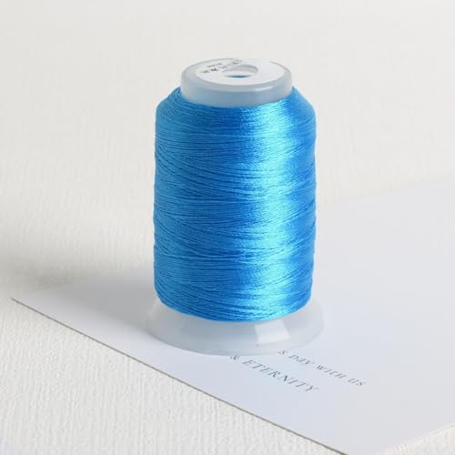 350 m hochfestes Stickgarn für verschiedene Bastelprojekte (Blau 18) von Springwillfly