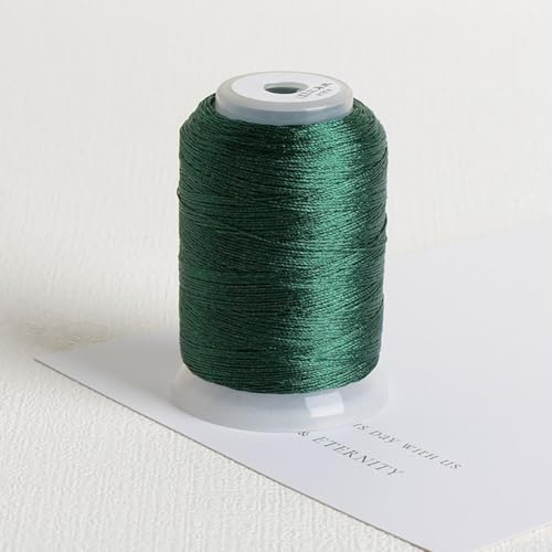 350 m hochfestes Stickgarn für verschiedene Bastelprojekte (Dunkelgrün 04) von Springwillfly