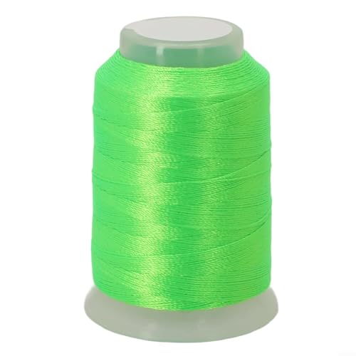 350 m hochfestes Stickgarn für verschiedene Bastelprojekte (fluoreszierendes Grün, 12) von Springwillfly