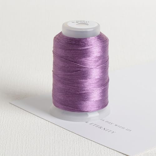 350 m hochfestes Stickgarn für verschiedene Bastelprojekte (grau-lila) von Springwillfly