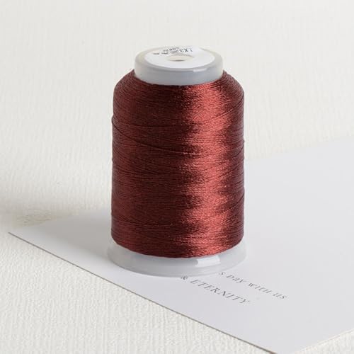 350 m hochfestes Stickgarn für verschiedene DIY-Handwerksprojekte (Braun 15) von Springwillfly